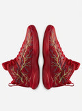 Electric Wave Motion High-Top Basketball Sneakers