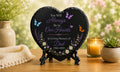Heart Memorial Slate Plaque - Personalized Sympathy Gift