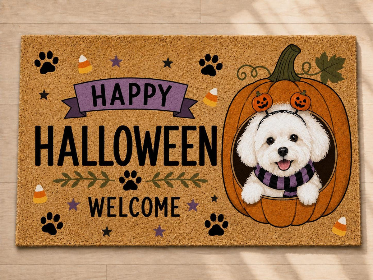 Halloween Dog Doormat - Custom Pet Photo Welcome Mat - image 3