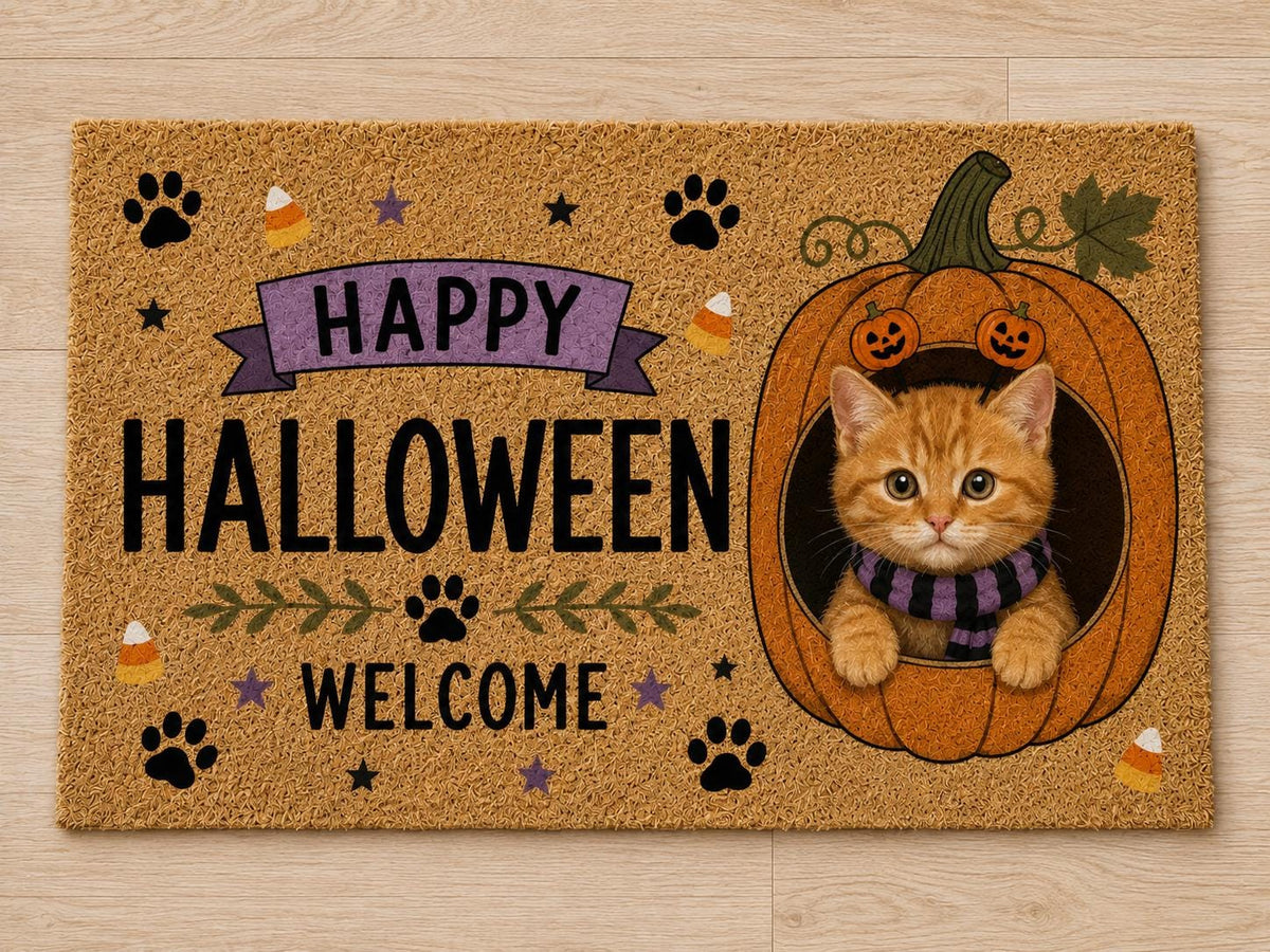 Halloween Dog Doormat - Custom Pet Photo Welcome Mat - image 5