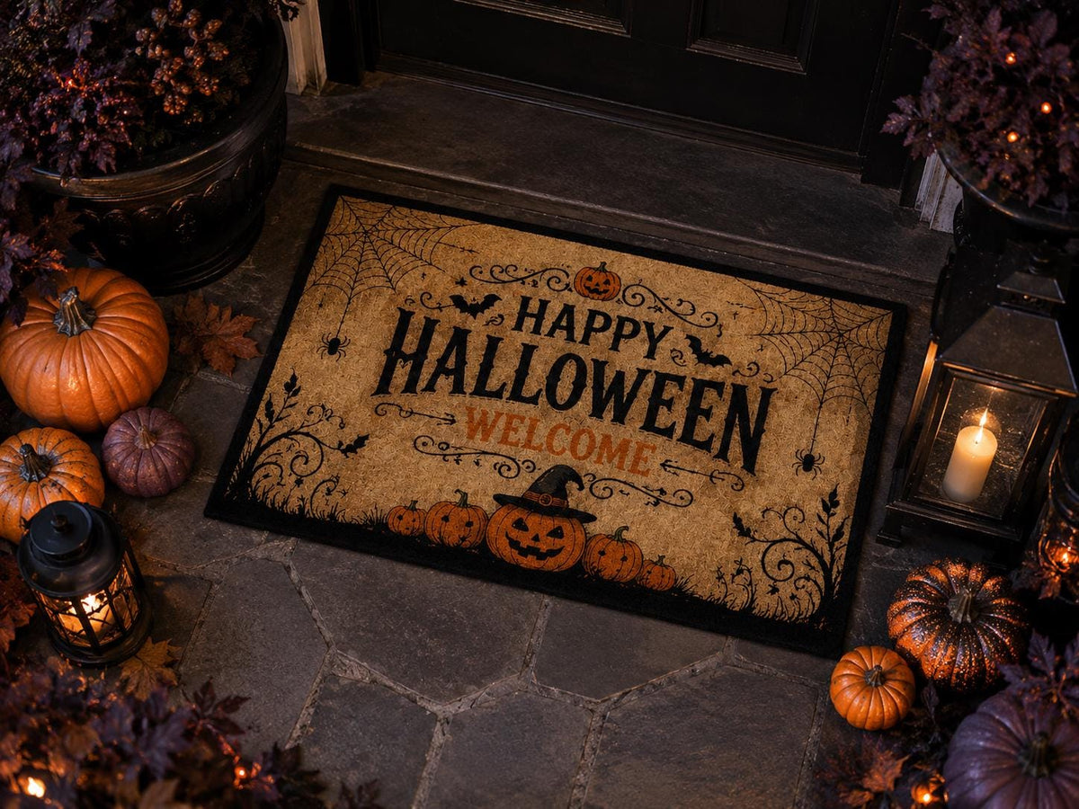 Halloween Welcome Doormat - Spooky Pumpkin Front Door Mat - image 6