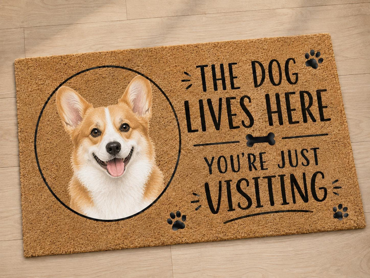 Personalized Dog Doormat - Custom Pet Photo Welcome Rug - image 4
