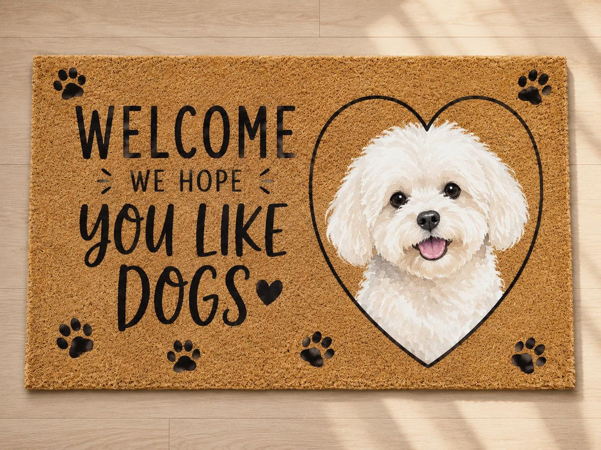 Personalized Dog Welcome Mat - Custom Pet Photo Rug