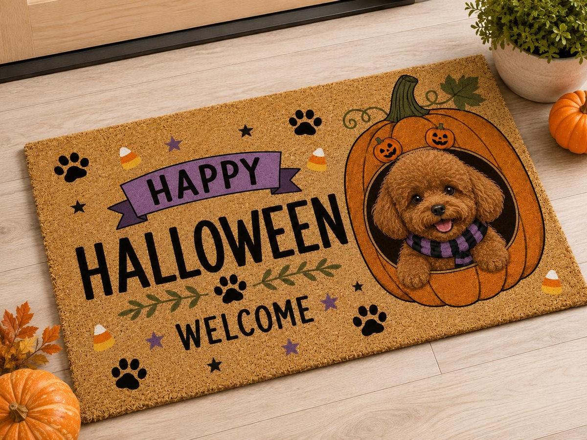 Halloween Dog Doormat - Custom Pet Photo Welcome Mat - image 2