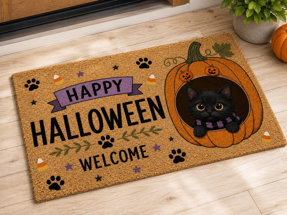 Halloween Dog Doormat - Custom Pet Photo Welcome Mat - image 6