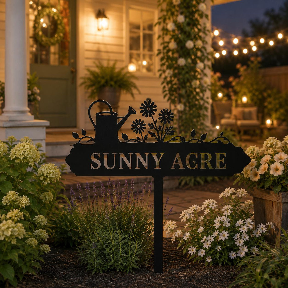 Custom Greenhouse Garden Sign - Personalized Name Metal Plant Marker - image 3