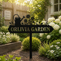 Custom Greenhouse Garden Sign - Personalized Name Metal Plant Marker