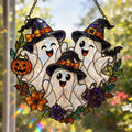 Three Ghost Suncatcher - Halloween Acrylic Window Hanging