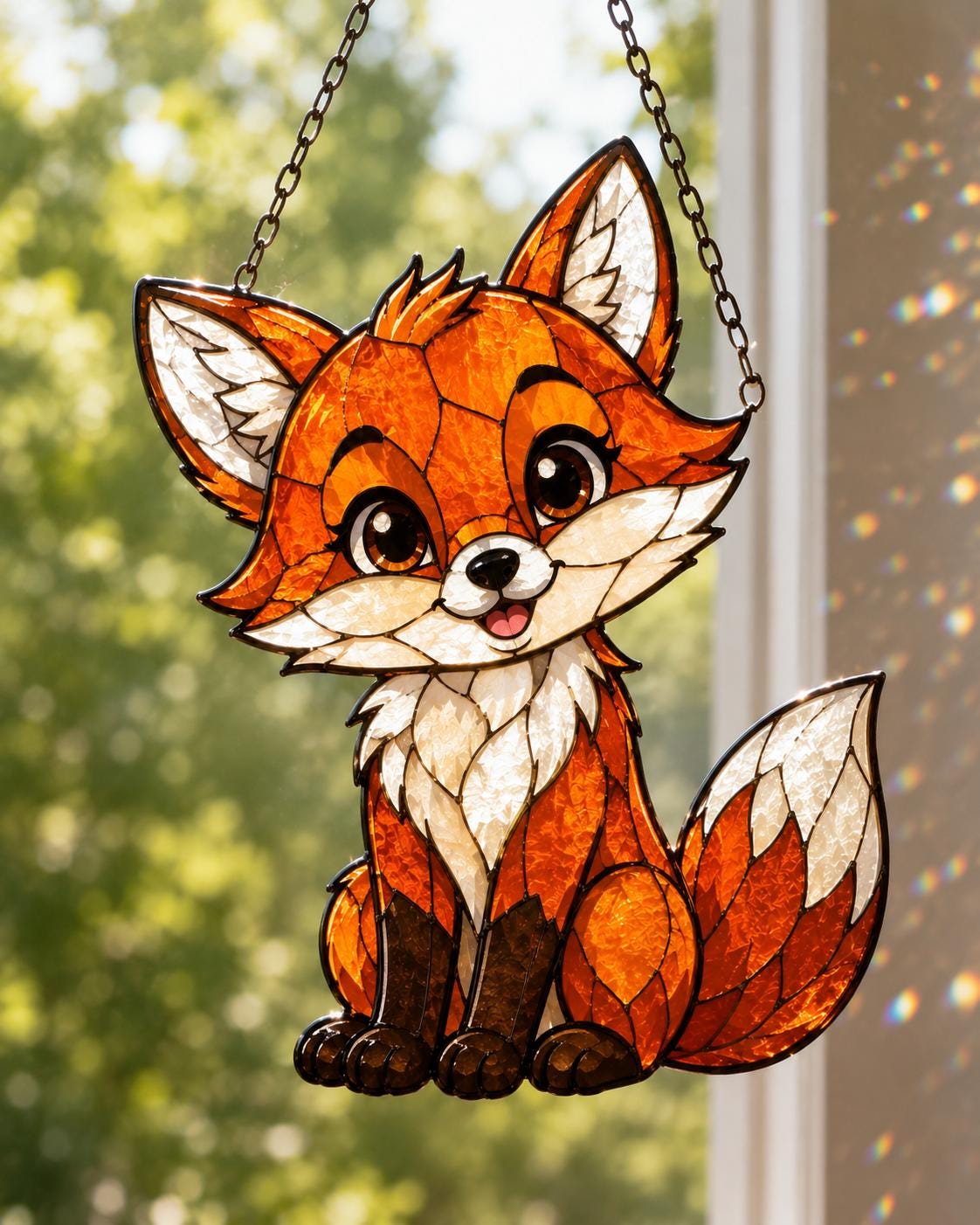 Cute Fox Suncatcher - Acrylic Window Hanging - image 5