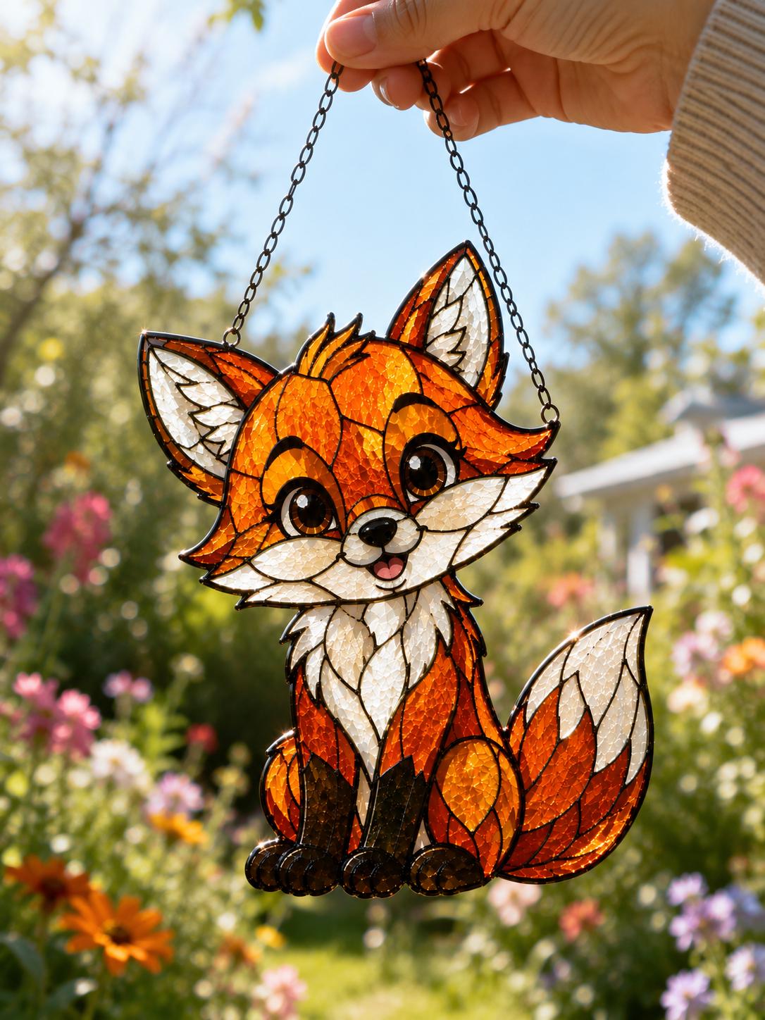 Cute Fox Suncatcher - Acrylic Window Hanging - image 4