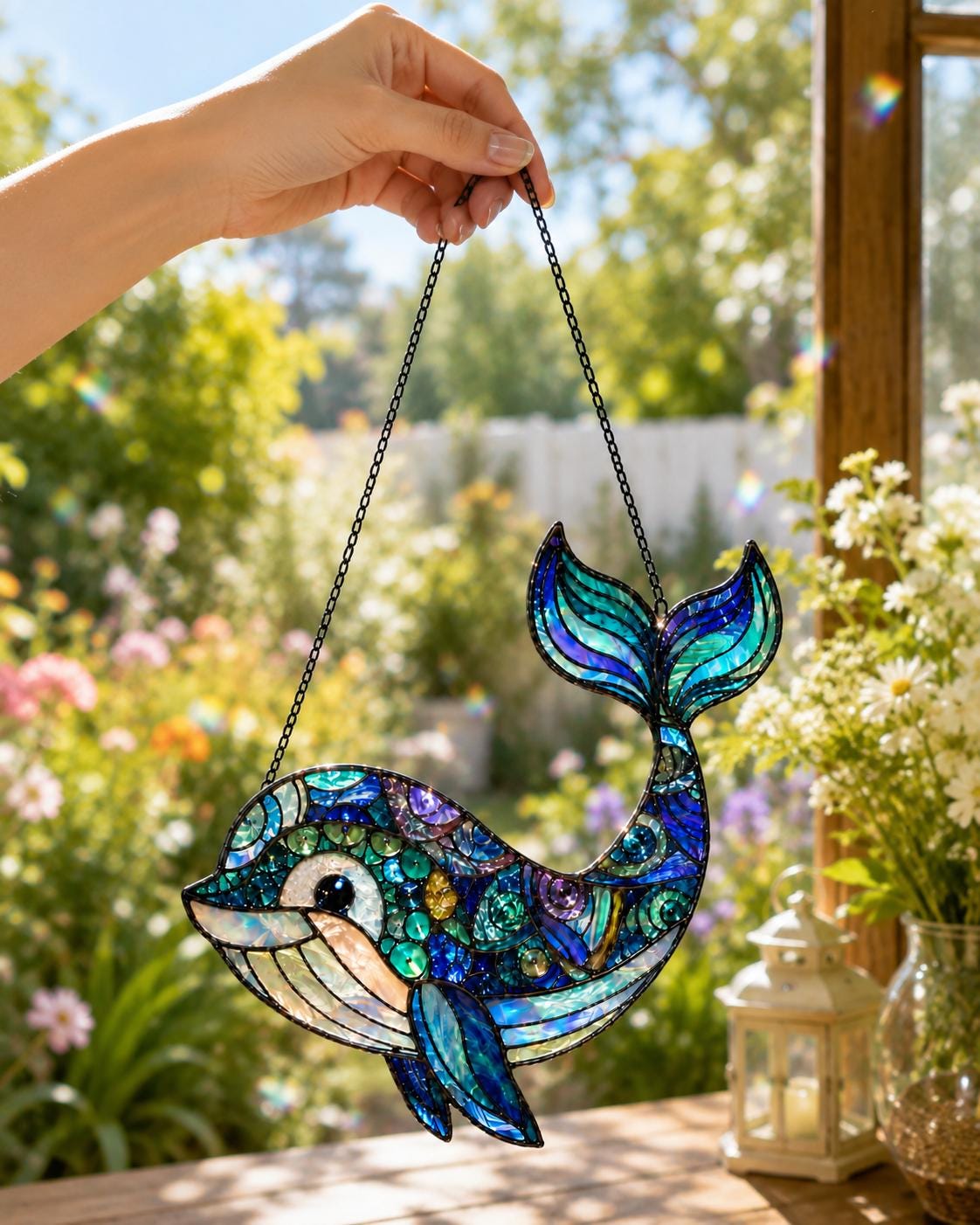 Whale Suncatcher - Acrylic Window Hanging - image 5