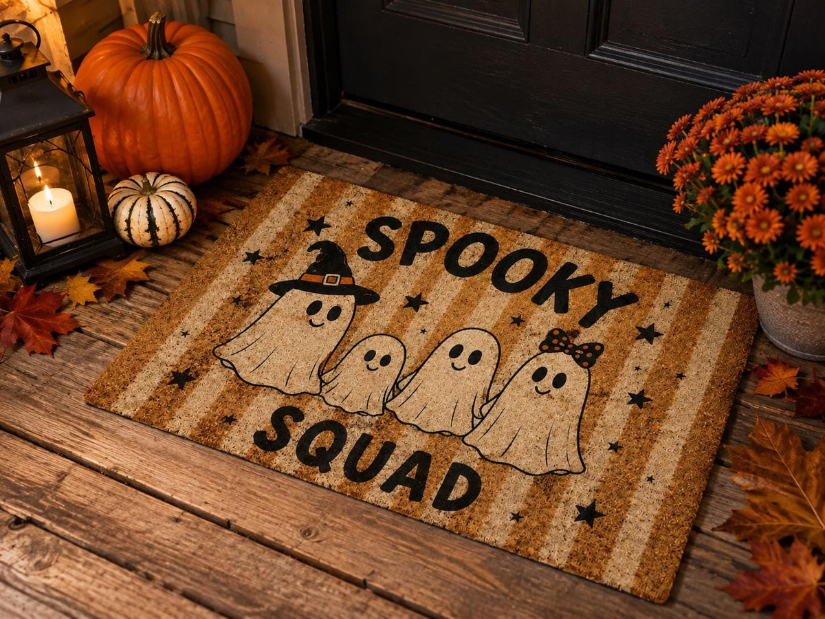 Spooky Squad Doormat - Halloween Ghost Family Welcome Mat - image 5
