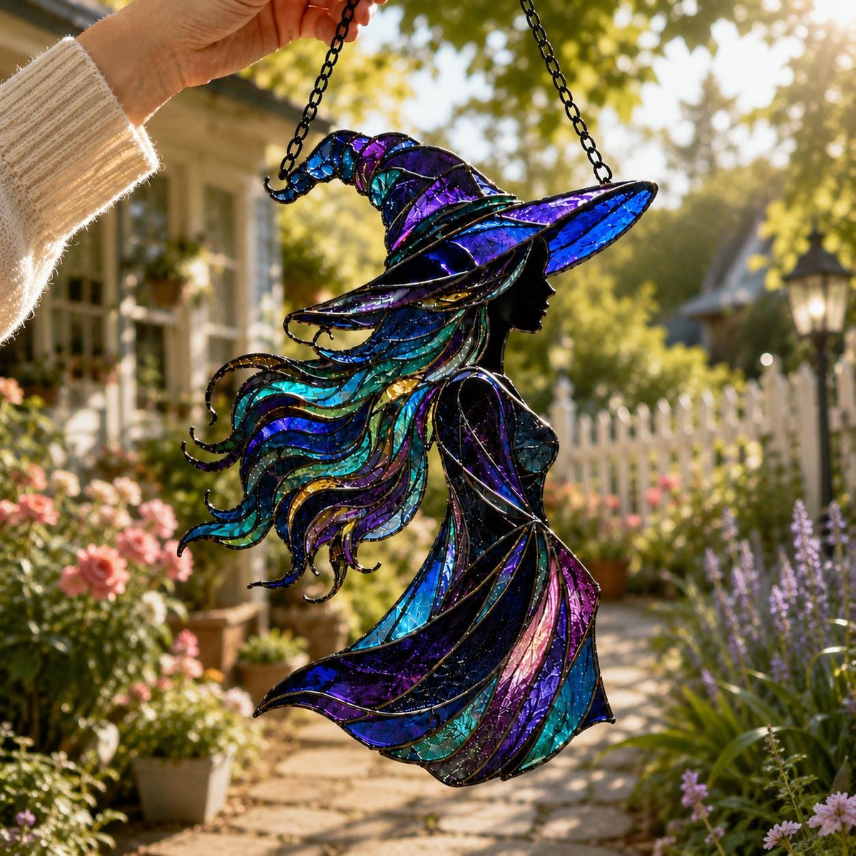 Witch Suncatcher - Acrylic Window Hanging - image 2