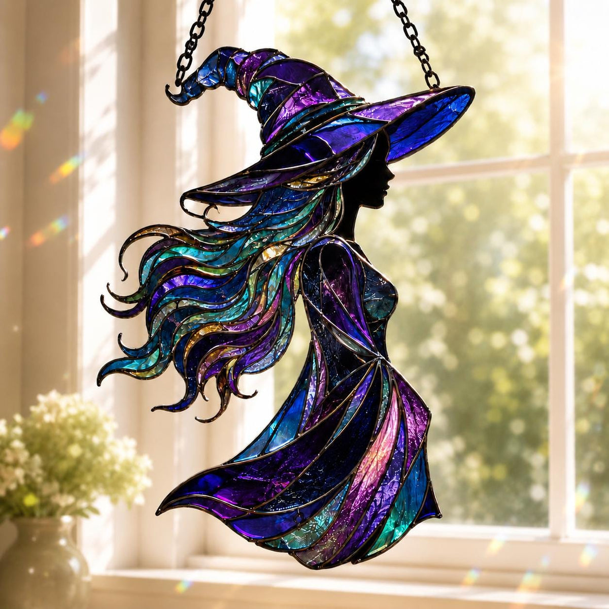 Witch Suncatcher - Acrylic Window Hanging