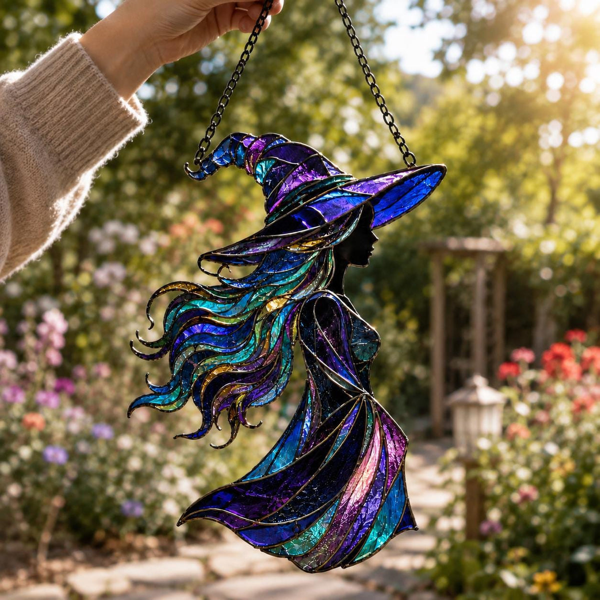 Witch Suncatcher - Acrylic Window Hanging - image 6