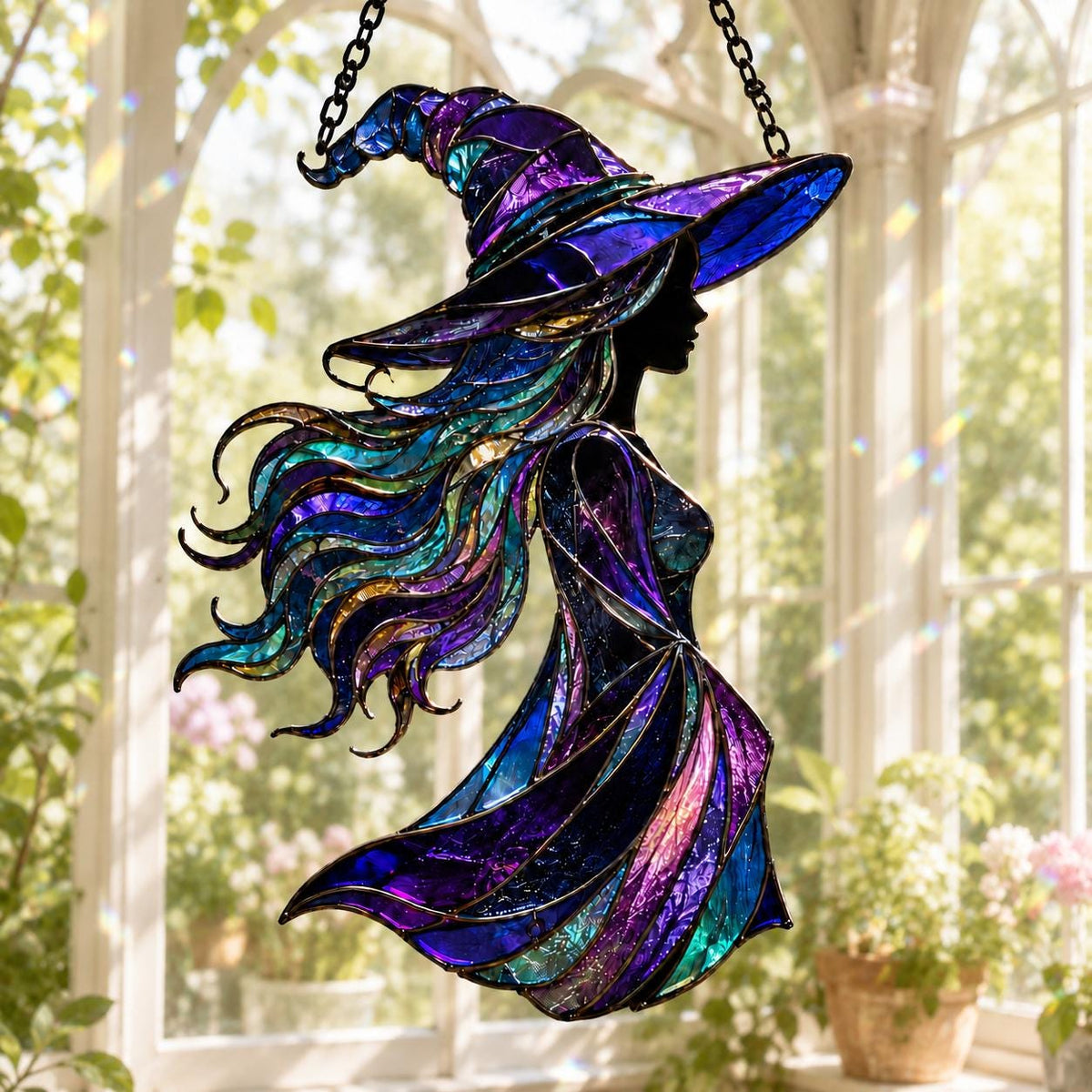 Witch Suncatcher - Acrylic Window Hanging - image 5