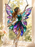 Fairy Suncatcher - Wavy Acrylic Window Hanging