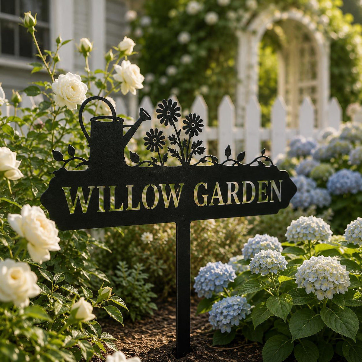 Custom Greenhouse Garden Sign - Personalized Name Metal Plant Marker - image 4