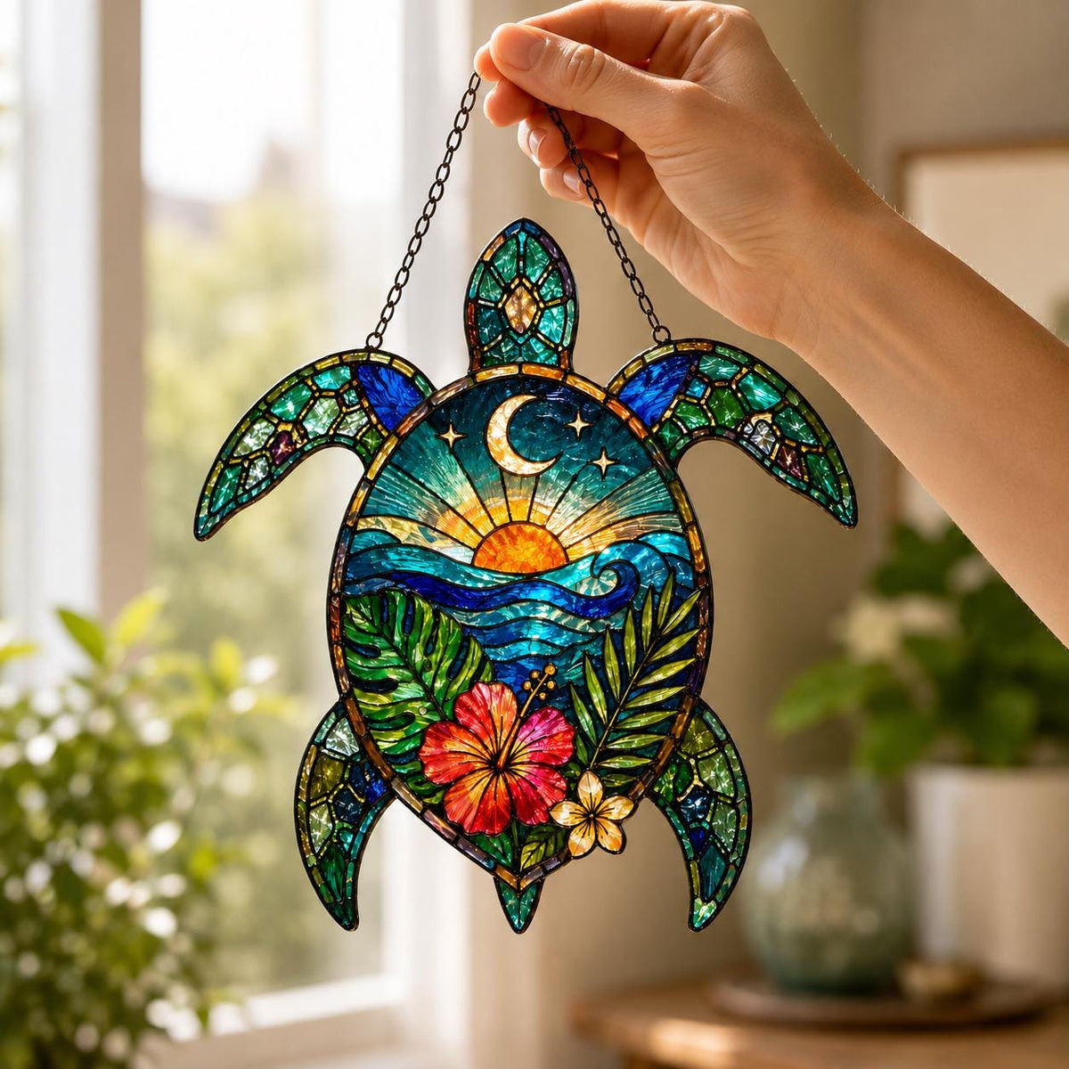 Sea Turtle Suncatcher - Acrylic Window Hanging - image 6