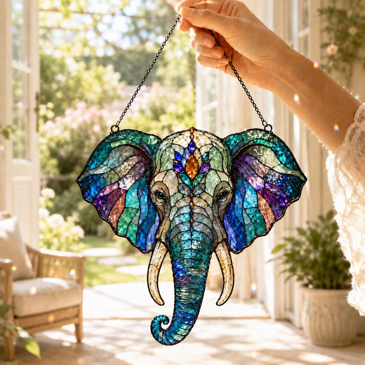 Elephant Suncatcher - Acrylic Window Hanging - image 2