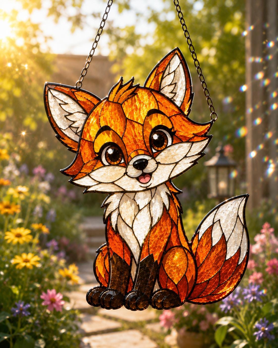 Cute Fox Suncatcher - Acrylic Window Hanging - image 3