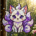 Nine Tailed Fox Suncatcher - Kitsune Acrylic Window Hanging
