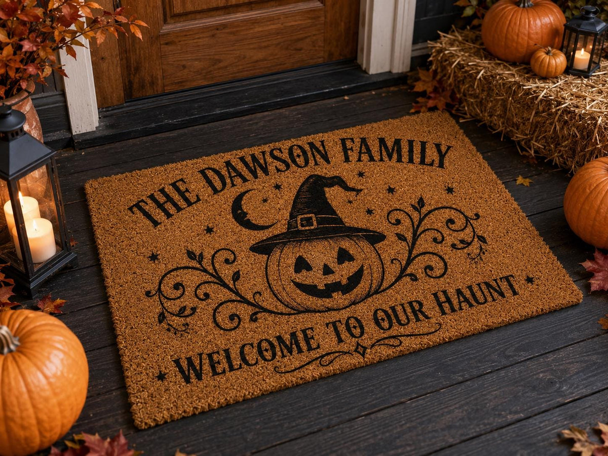 Halloween Paw-Ty Doormat - Witch Cat Mummy Dog Welcome Mat - image 4