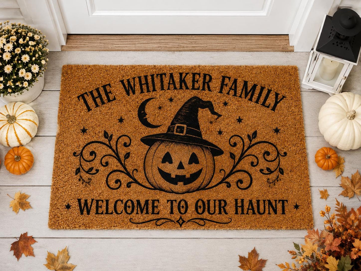 Halloween Paw-Ty Doormat - Witch Cat Mummy Dog Welcome Mat - image 5