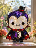 Vampire Bat Suncatcher - Halloween Acrylic Window Hanging
