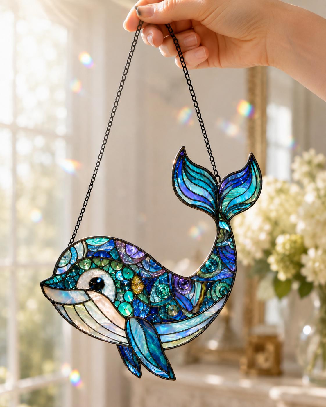 Whale Suncatcher - Acrylic Window Hanging - image 4