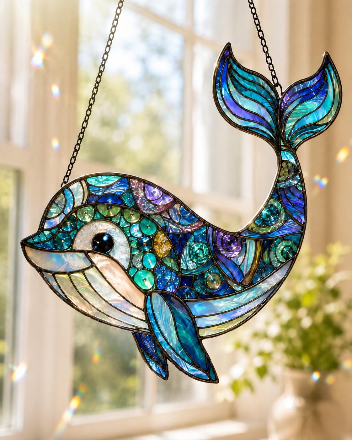 Whale Suncatcher - Acrylic Window Hanging