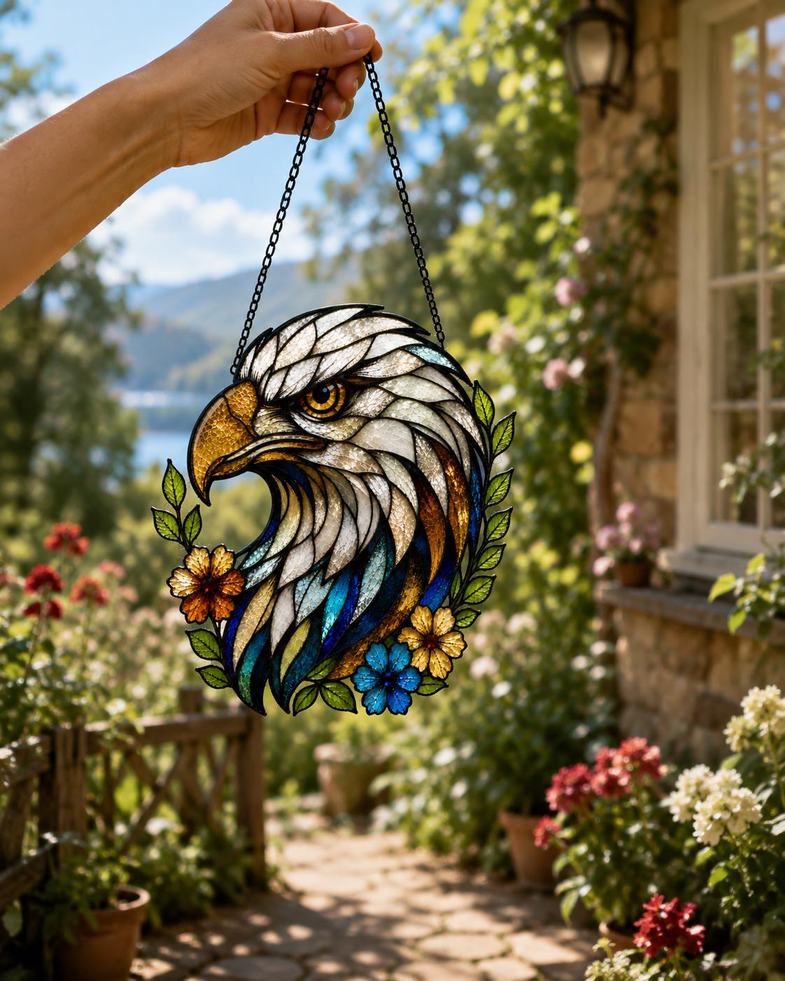 Bald Eagle Suncatcher - Acrylic Window Hanging - image 2