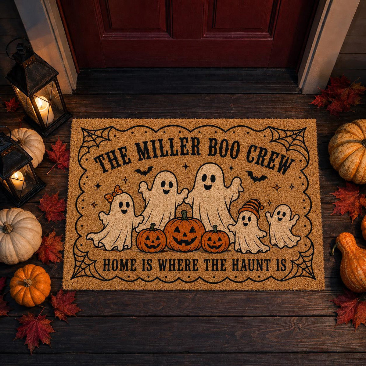 Ghost Family Doormat - Personalized Boo Crew Mat - image 6