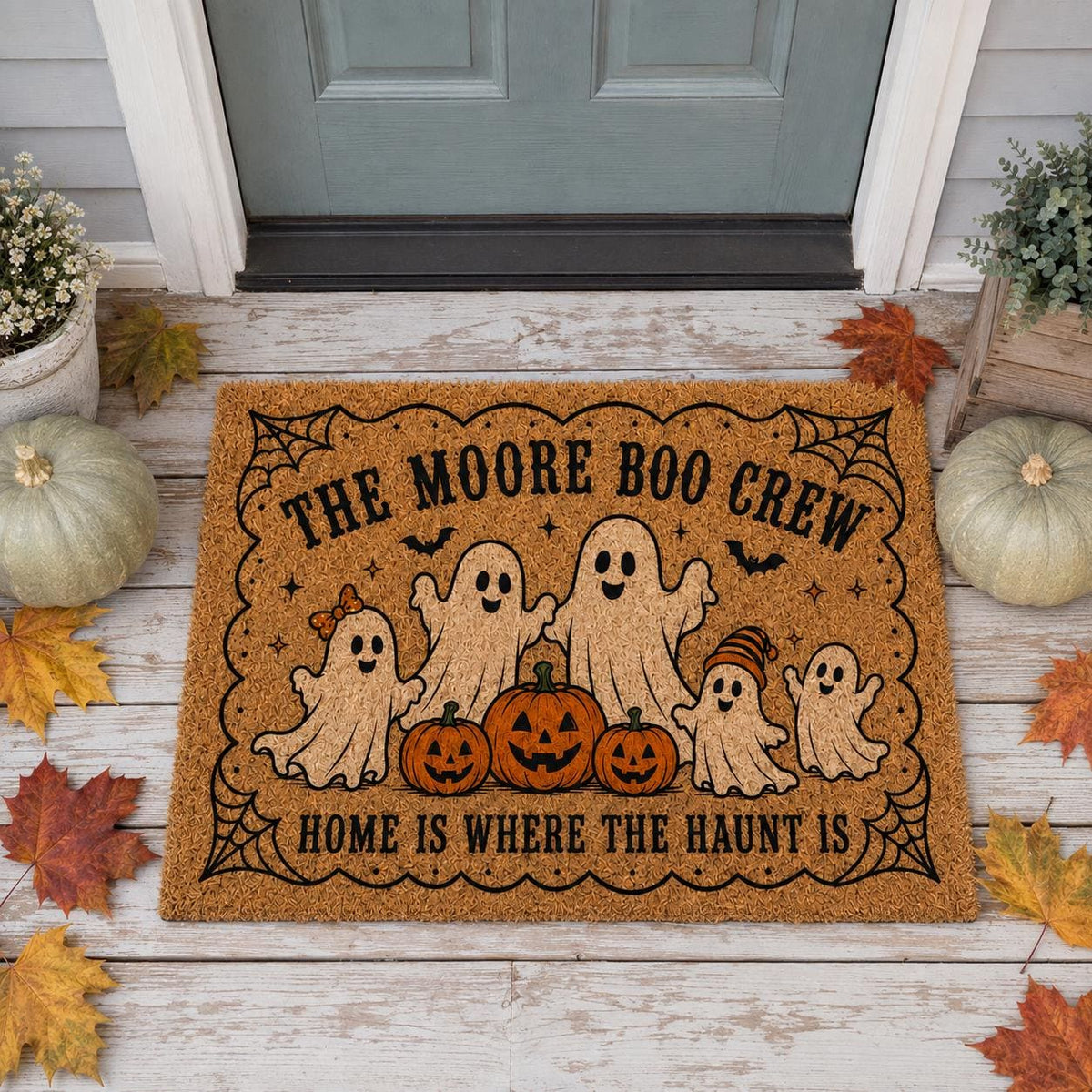 Ghost Family Doormat - Personalized Boo Crew Mat - image 3
