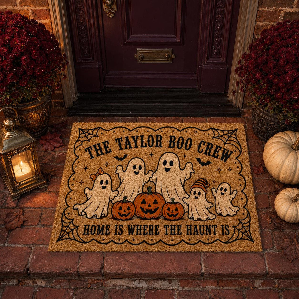 Ghost Family Doormat - Personalized Boo Crew Mat - image 5