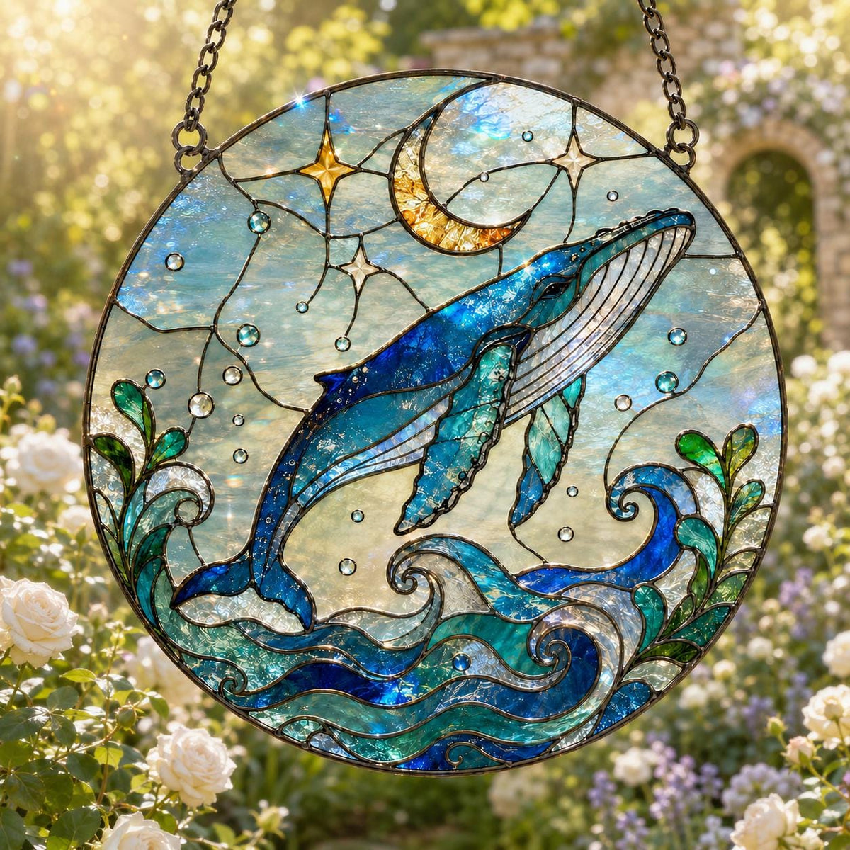 Whale Suncatcher - Humpback Whale Window Hanging - image 3