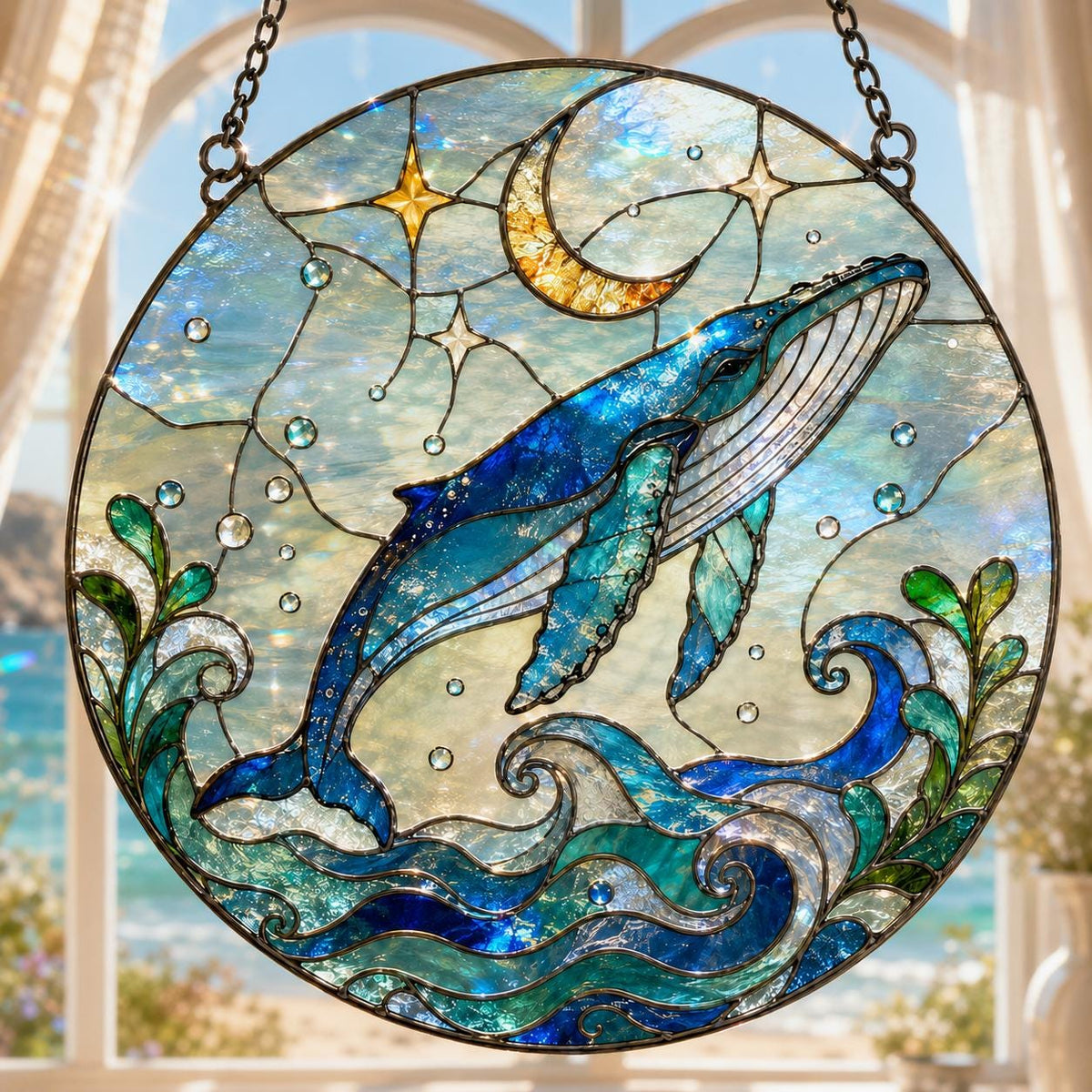 Whale Suncatcher - Humpback Whale Window Hanging - image 5