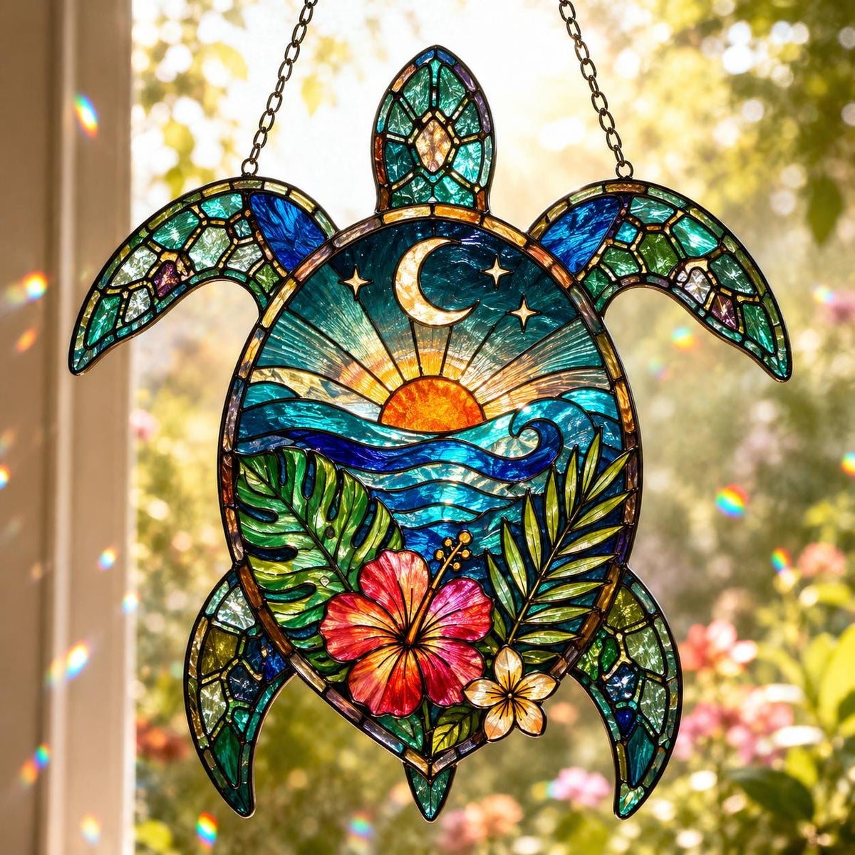 Sea Turtle Suncatcher - Acrylic Window Hanging