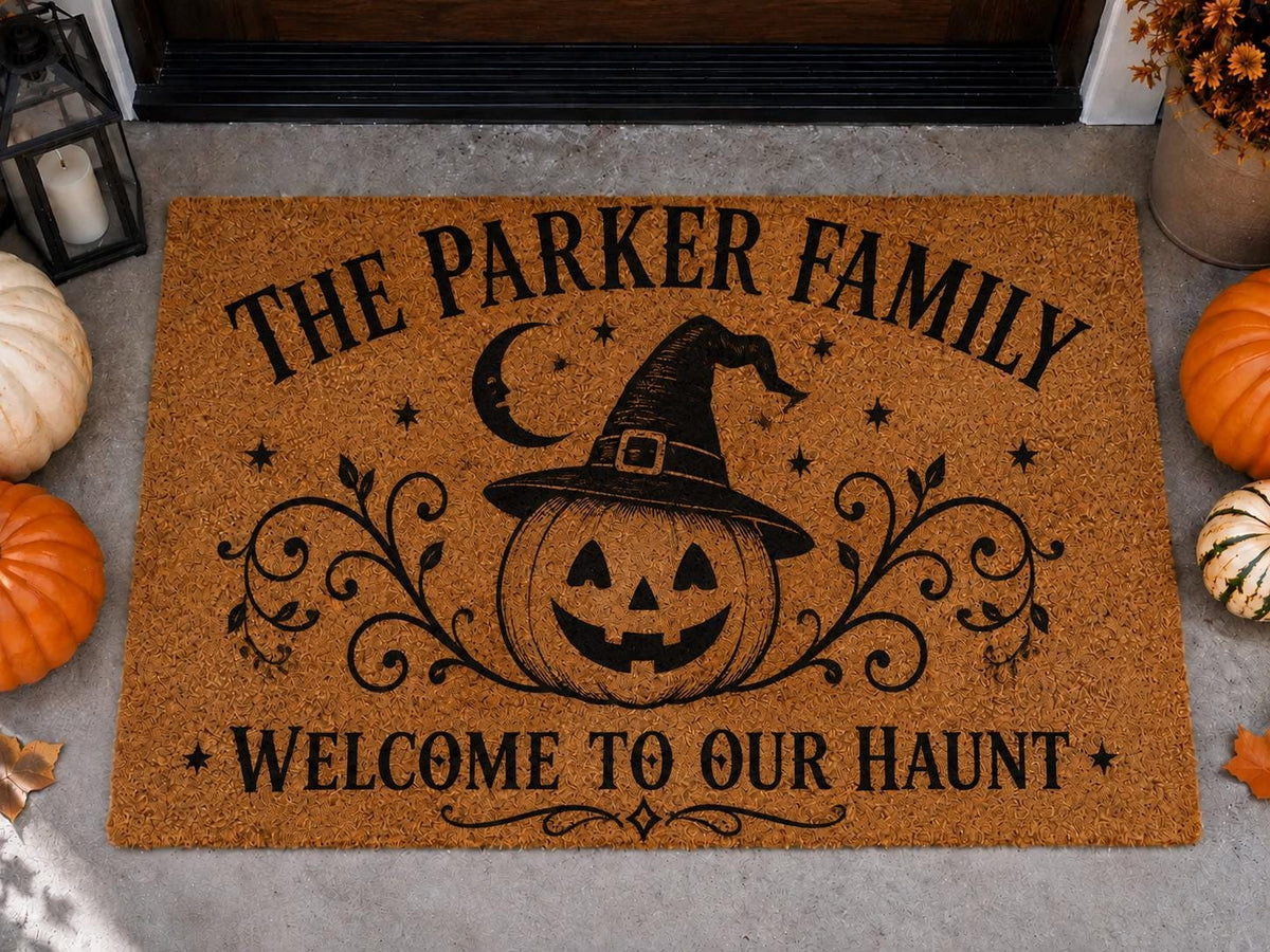 Halloween Paw-Ty Doormat - Witch Cat Mummy Dog Welcome Mat - image 6
