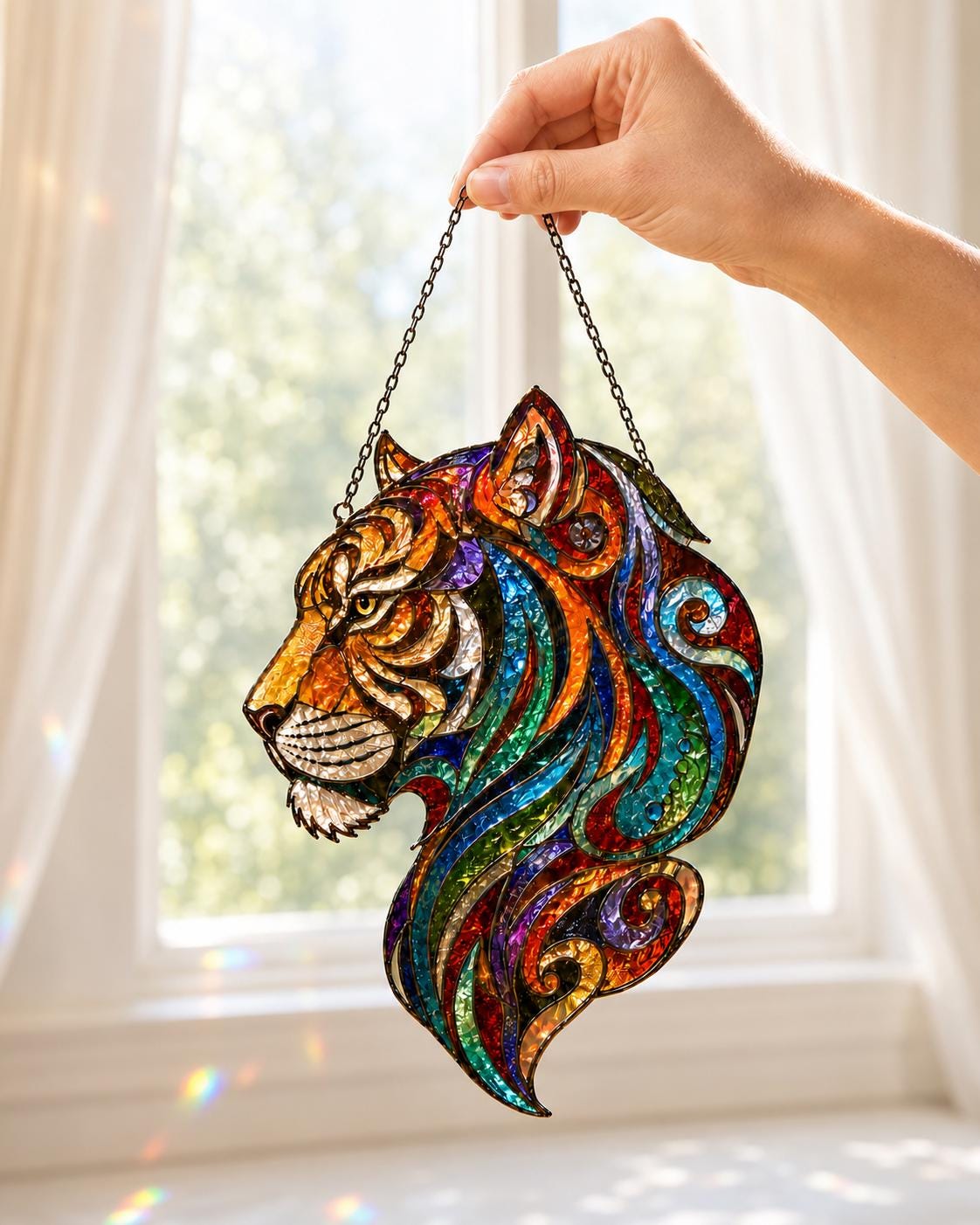 Tiger Suncatcher - Acrylic Tiger Window Hanging - image 4