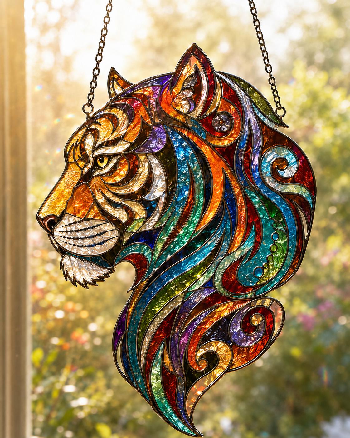 Tiger Suncatcher - Acrylic Tiger Window Hanging