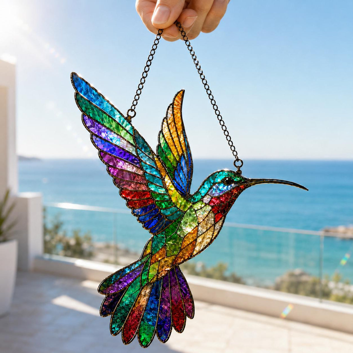 Hummingbird Suncatcher - Acrylic Bird Window Hanging - image 2
