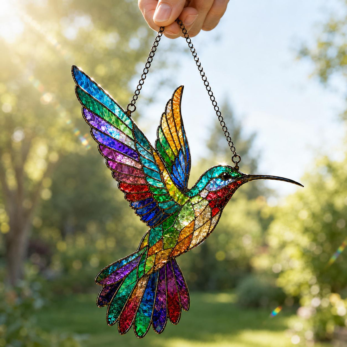 Hummingbird Suncatcher - Acrylic Bird Window Hanging - image 3