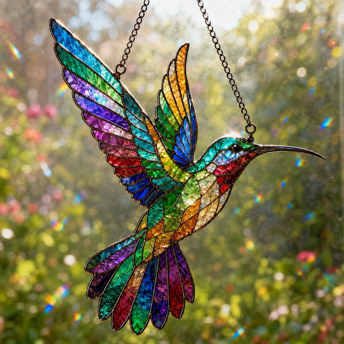 Hummingbird Suncatcher - Acrylic Bird Window Hanging - image 5