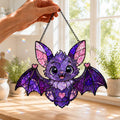 Cute Bat Suncatcher - Purple Acrylic Window Hanging