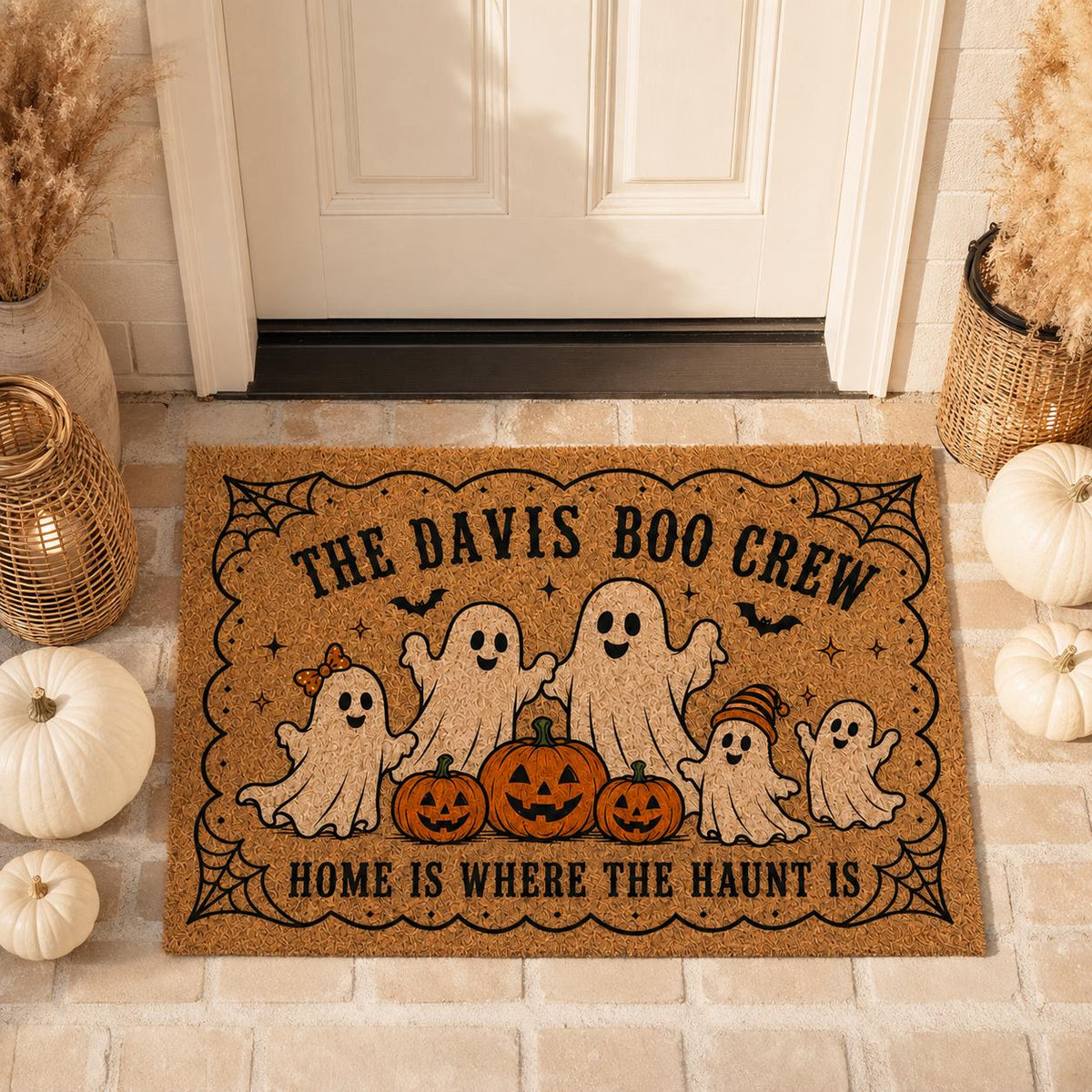 Ghost Family Doormat - Personalized Boo Crew Mat - image 2