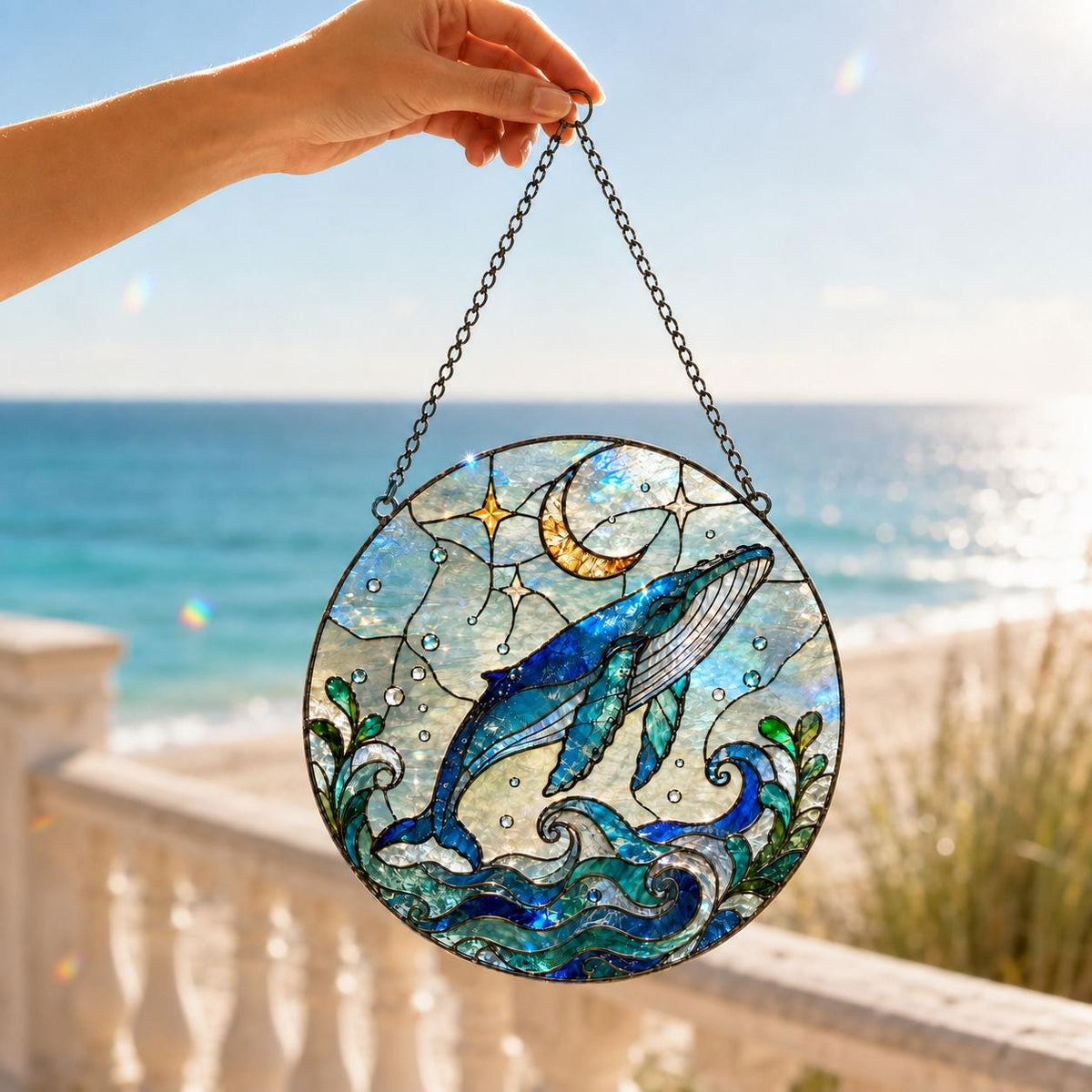 Whale Suncatcher - Humpback Whale Window Hanging - image 4