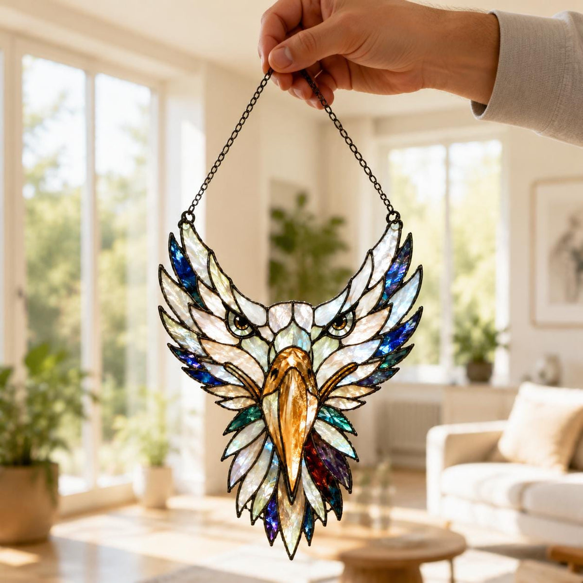 Eagle Acrylic Suncatcher - Bald Eagle Window Hanging - image 6