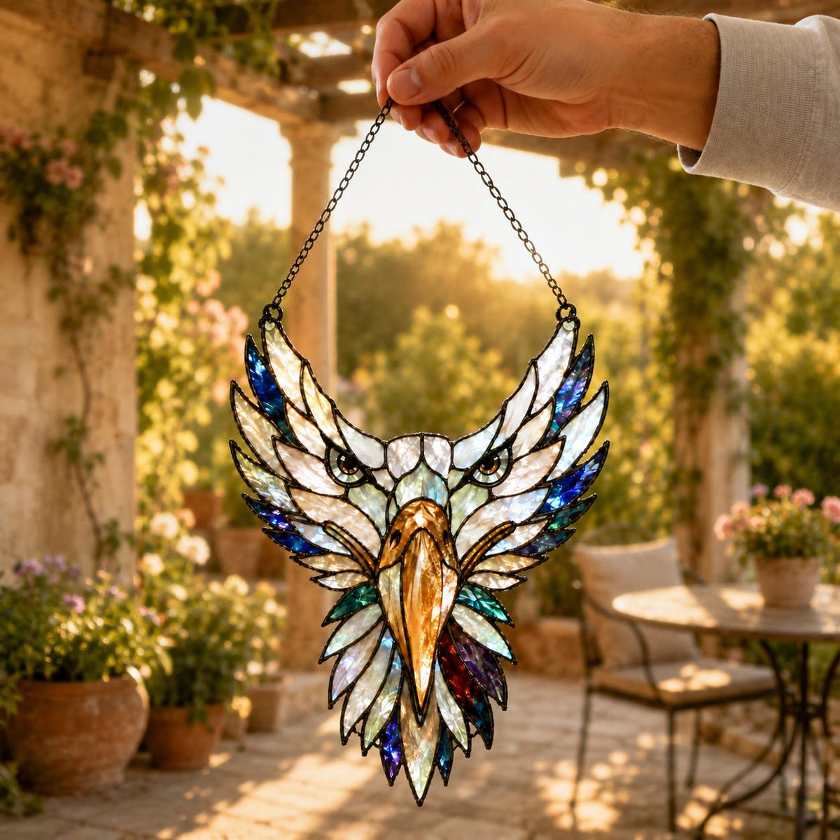 Eagle Acrylic Suncatcher - Bald Eagle Window Hanging - image 4