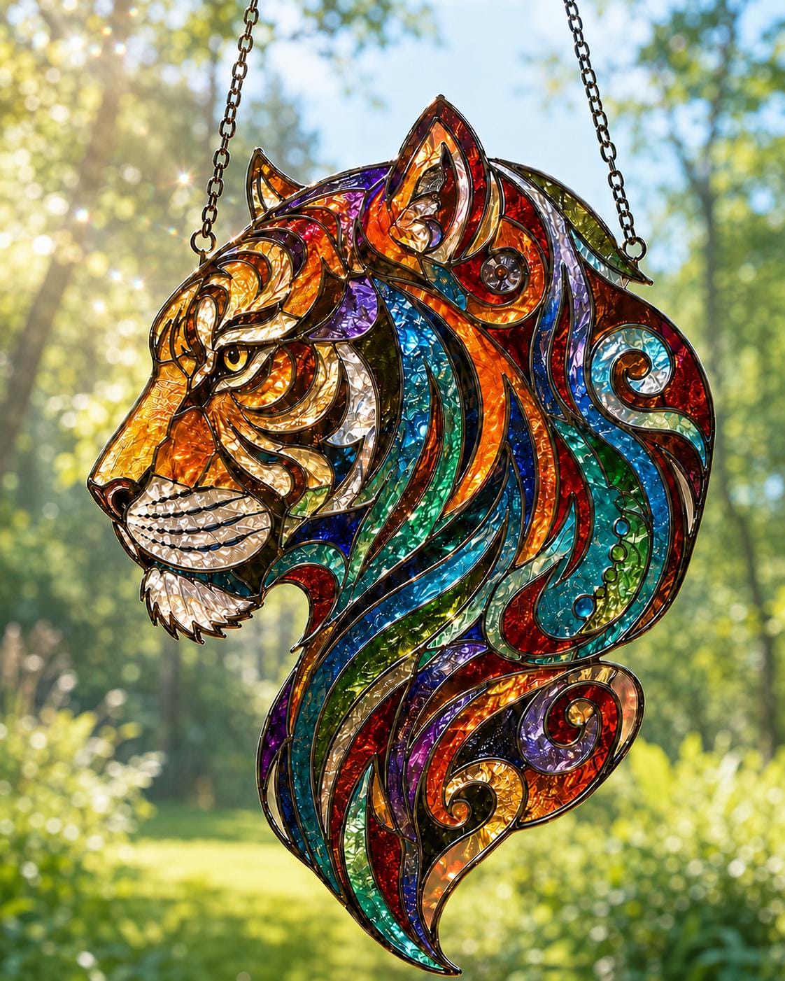 Tiger Suncatcher - Acrylic Tiger Window Hanging - image 5